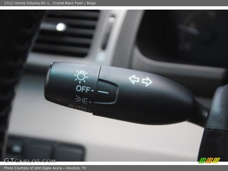 Crystal Black Pearl / Beige 2012 Honda Odyssey EX-L
