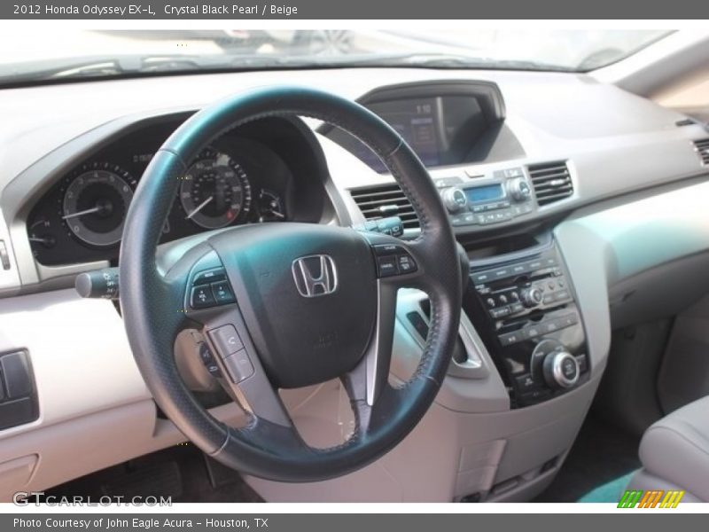 Crystal Black Pearl / Beige 2012 Honda Odyssey EX-L