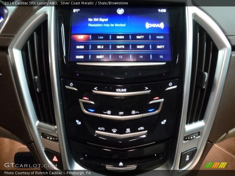 Silver Coast Metallic / Shale/Brownstone 2014 Cadillac SRX Luxury AWD