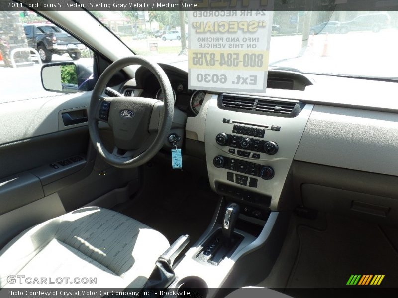 Sterling Gray Metallic / Medium Stone 2011 Ford Focus SE Sedan