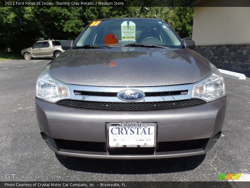 Sterling Gray Metallic / Medium Stone 2011 Ford Focus SE Sedan