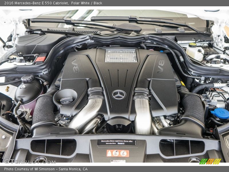 2016 E 550 Cabriolet Engine - 4.6 Liter DI biturbo DOHC 32-Valve VVT V8