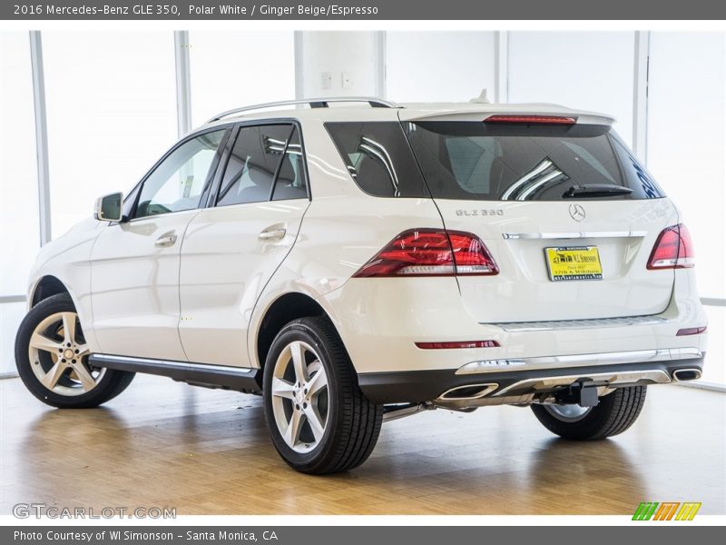 Polar White / Ginger Beige/Espresso 2016 Mercedes-Benz GLE 350