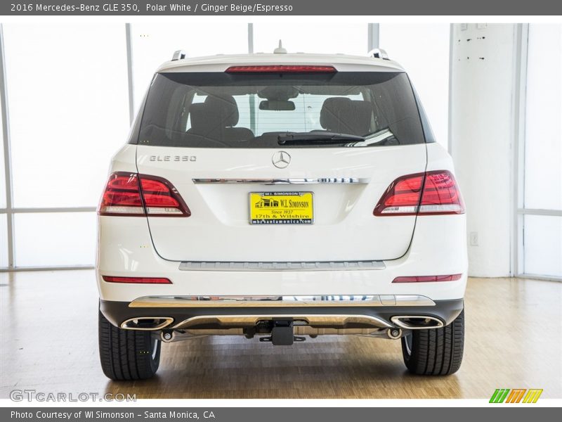 Polar White / Ginger Beige/Espresso 2016 Mercedes-Benz GLE 350