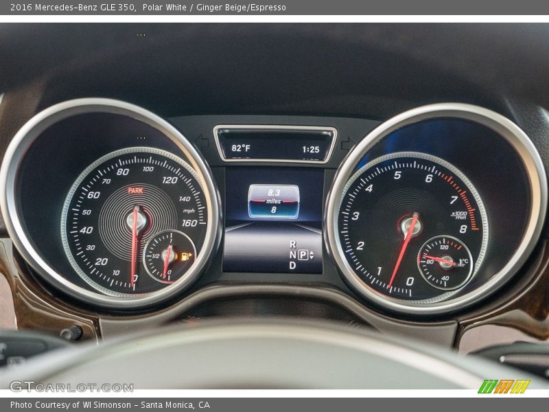 Polar White / Ginger Beige/Espresso 2016 Mercedes-Benz GLE 350