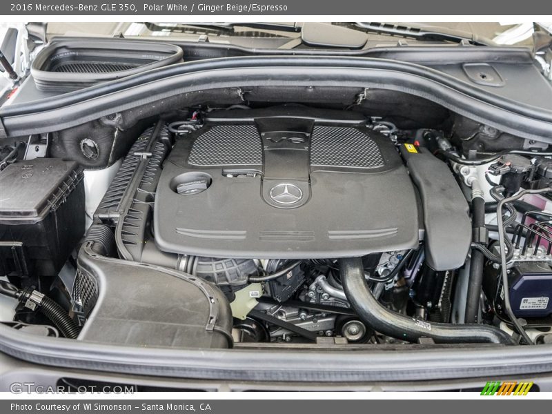 Polar White / Ginger Beige/Espresso 2016 Mercedes-Benz GLE 350