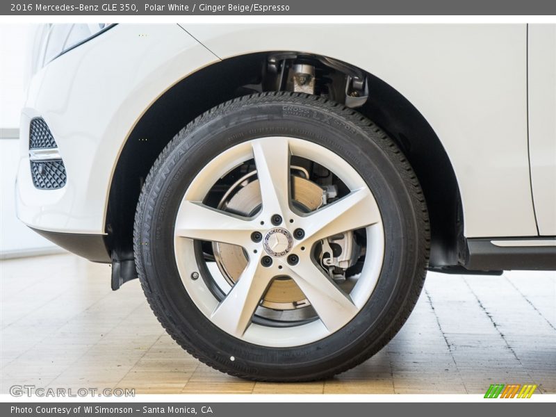 Polar White / Ginger Beige/Espresso 2016 Mercedes-Benz GLE 350