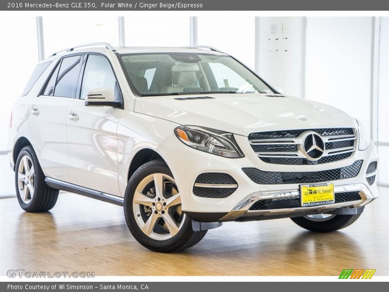 Polar White / Ginger Beige/Espresso 2016 Mercedes-Benz GLE 350