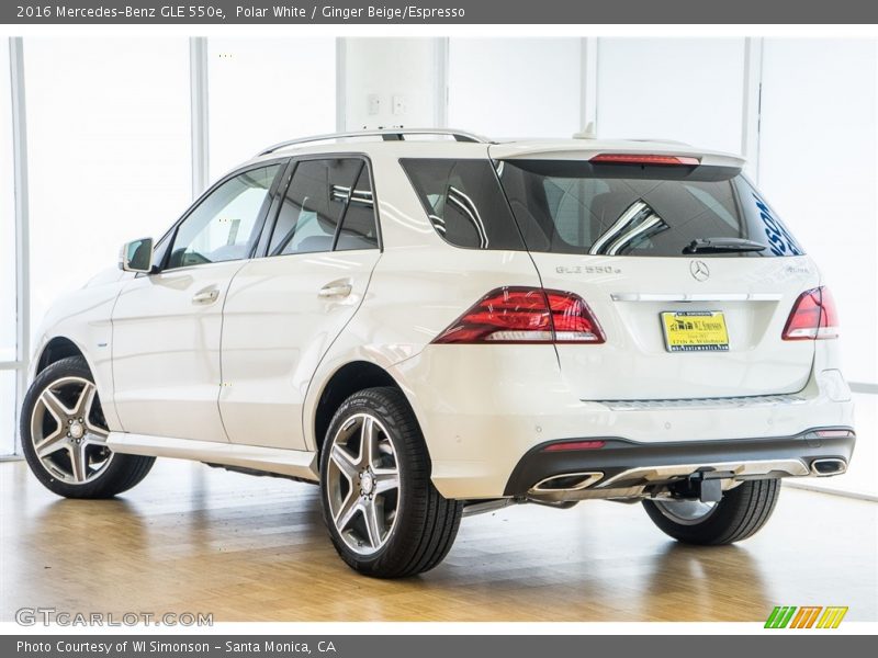 Polar White / Ginger Beige/Espresso 2016 Mercedes-Benz GLE 550e