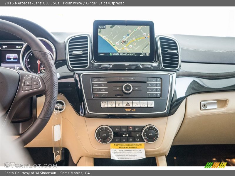 Controls of 2016 GLE 550e