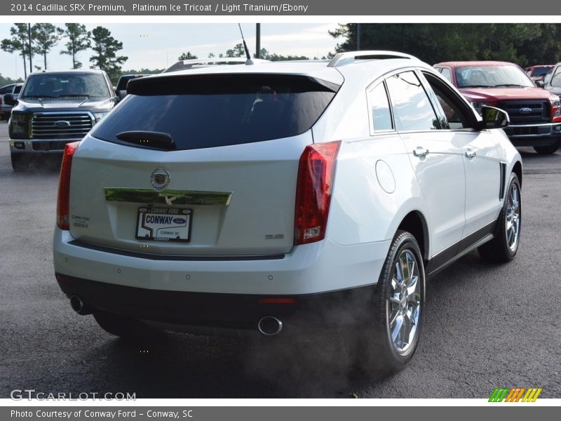 Platinum Ice Tricoat / Light Titanium/Ebony 2014 Cadillac SRX Premium