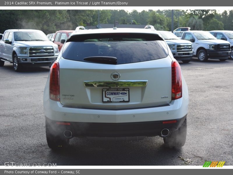 Platinum Ice Tricoat / Light Titanium/Ebony 2014 Cadillac SRX Premium