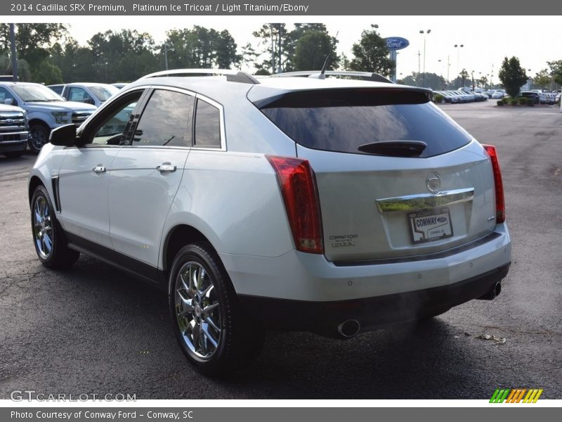 Platinum Ice Tricoat / Light Titanium/Ebony 2014 Cadillac SRX Premium