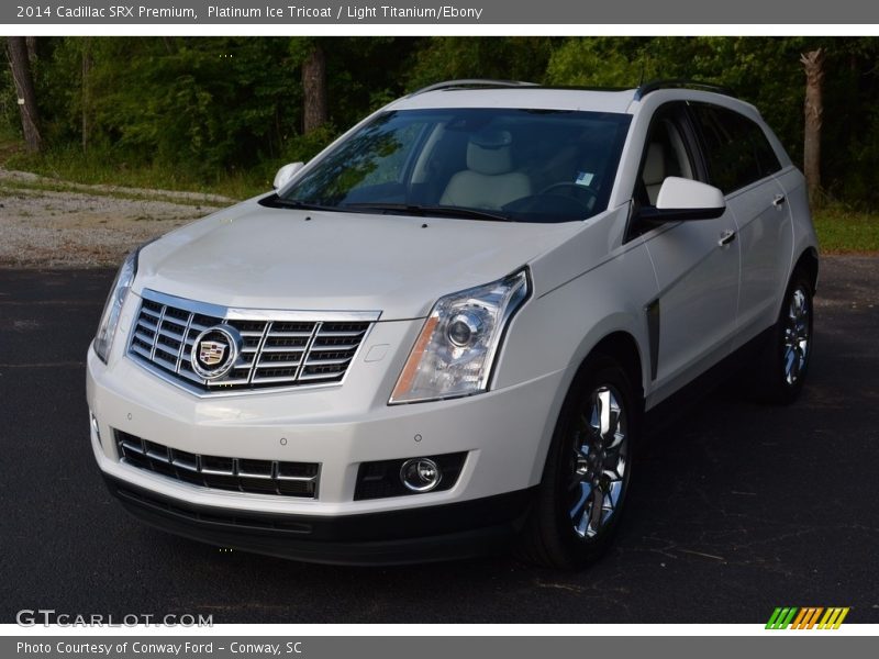 Platinum Ice Tricoat / Light Titanium/Ebony 2014 Cadillac SRX Premium