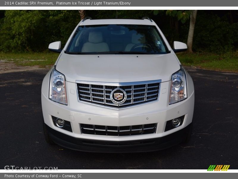 Platinum Ice Tricoat / Light Titanium/Ebony 2014 Cadillac SRX Premium