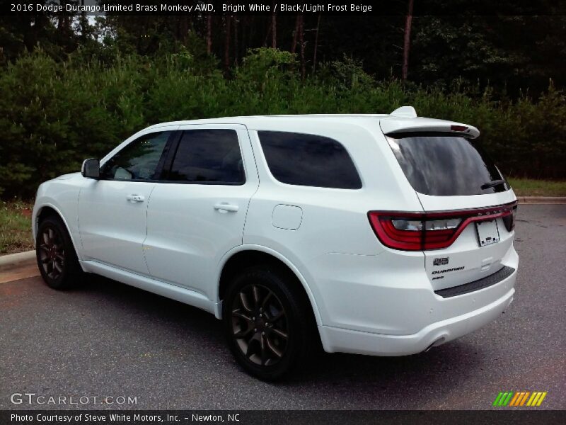 Bright White / Black/Light Frost Beige 2016 Dodge Durango Limited Brass Monkey AWD