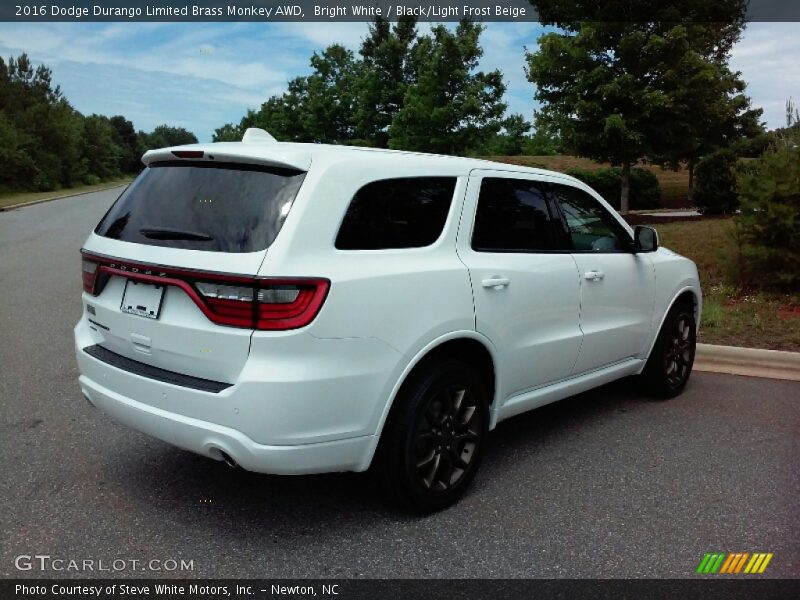 Bright White / Black/Light Frost Beige 2016 Dodge Durango Limited Brass Monkey AWD