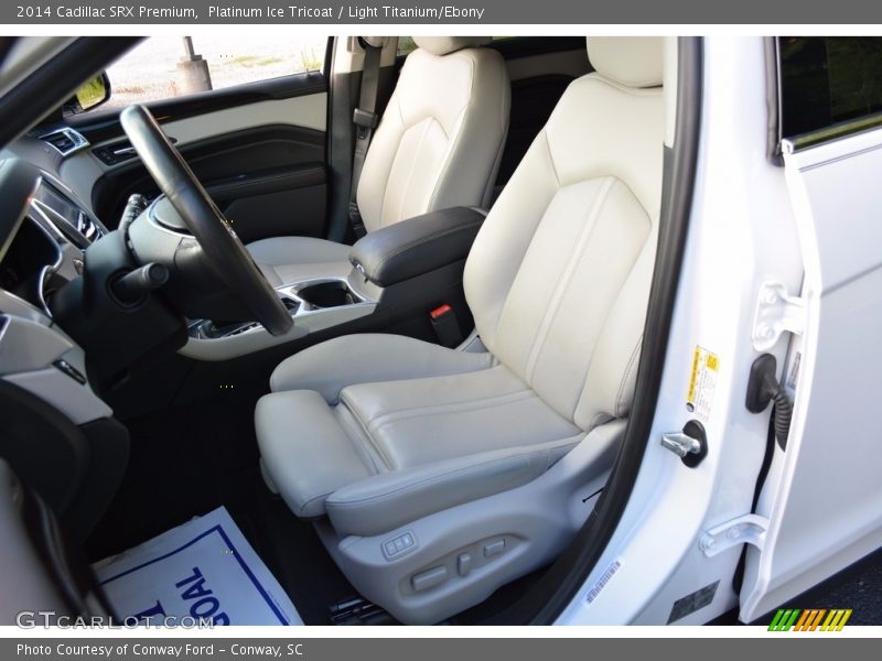 Platinum Ice Tricoat / Light Titanium/Ebony 2014 Cadillac SRX Premium