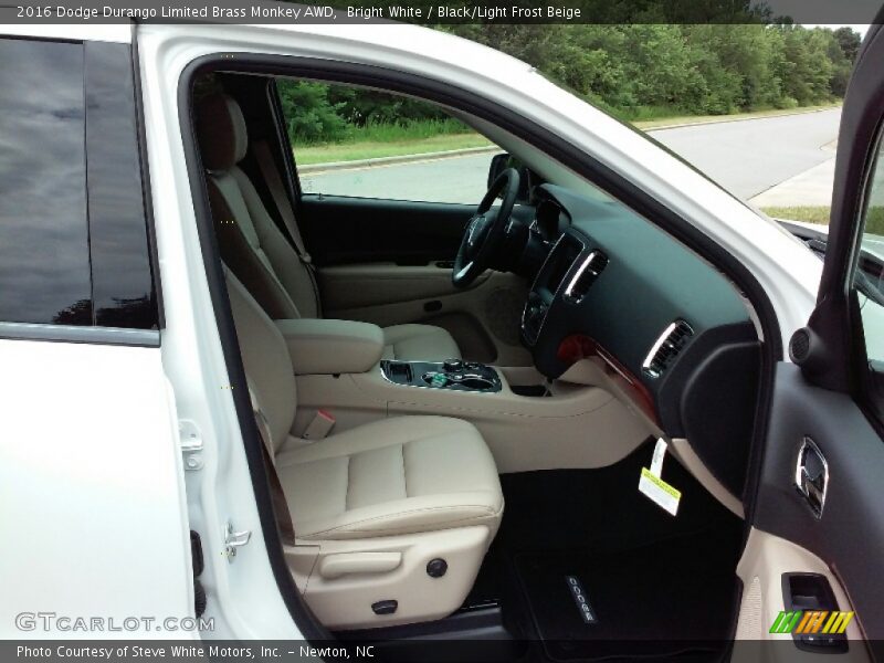 Bright White / Black/Light Frost Beige 2016 Dodge Durango Limited Brass Monkey AWD
