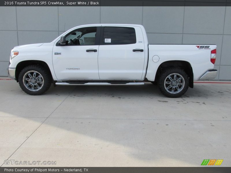 Super White / Black 2016 Toyota Tundra SR5 CrewMax