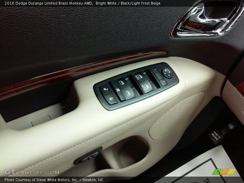 Bright White / Black/Light Frost Beige 2016 Dodge Durango Limited Brass Monkey AWD