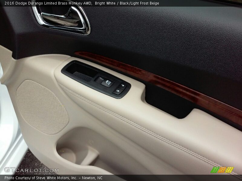 Bright White / Black/Light Frost Beige 2016 Dodge Durango Limited Brass Monkey AWD