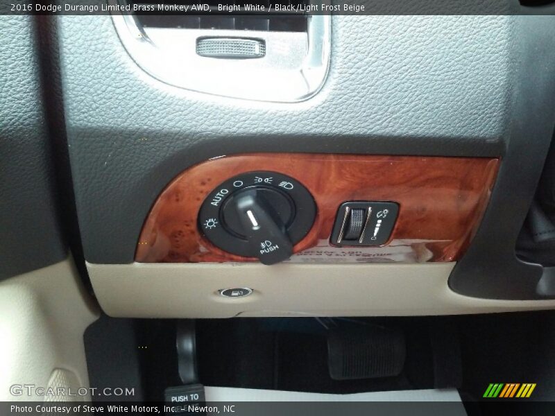 Bright White / Black/Light Frost Beige 2016 Dodge Durango Limited Brass Monkey AWD