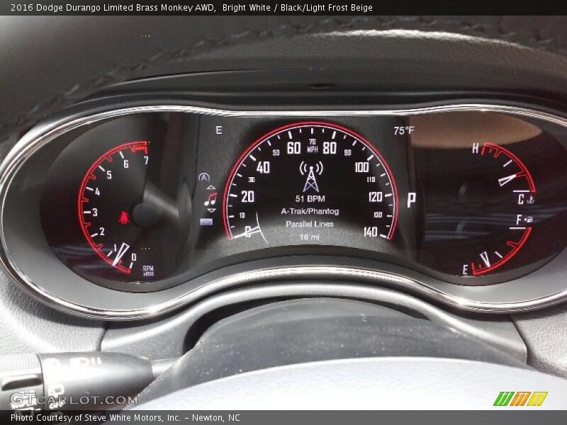 Bright White / Black/Light Frost Beige 2016 Dodge Durango Limited Brass Monkey AWD