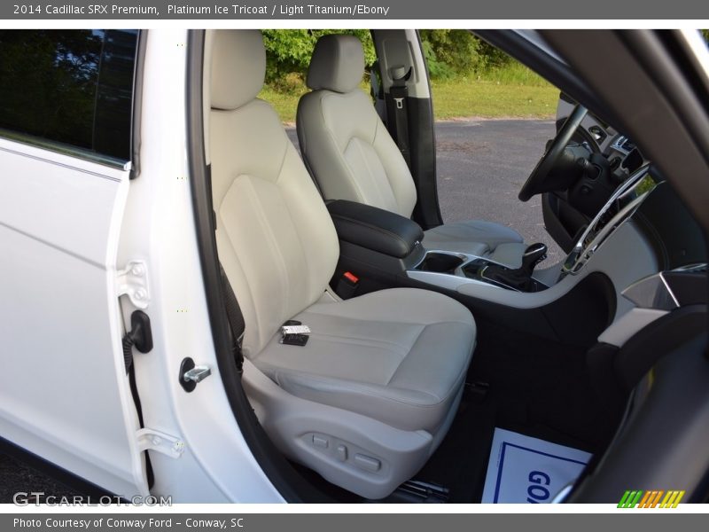 Platinum Ice Tricoat / Light Titanium/Ebony 2014 Cadillac SRX Premium