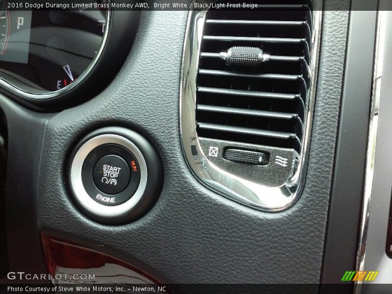 Bright White / Black/Light Frost Beige 2016 Dodge Durango Limited Brass Monkey AWD