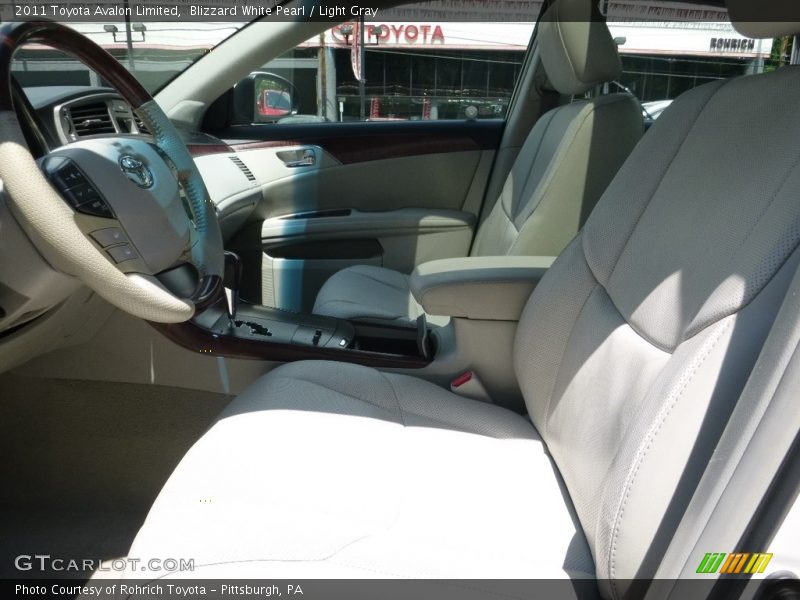 Blizzard White Pearl / Light Gray 2011 Toyota Avalon Limited