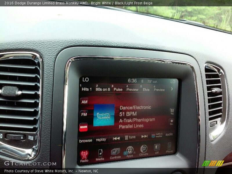 Bright White / Black/Light Frost Beige 2016 Dodge Durango Limited Brass Monkey AWD