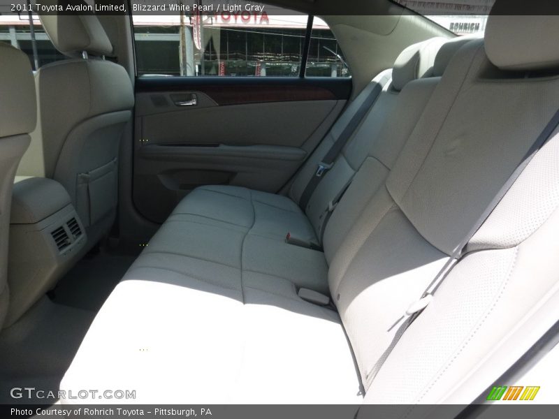 Blizzard White Pearl / Light Gray 2011 Toyota Avalon Limited