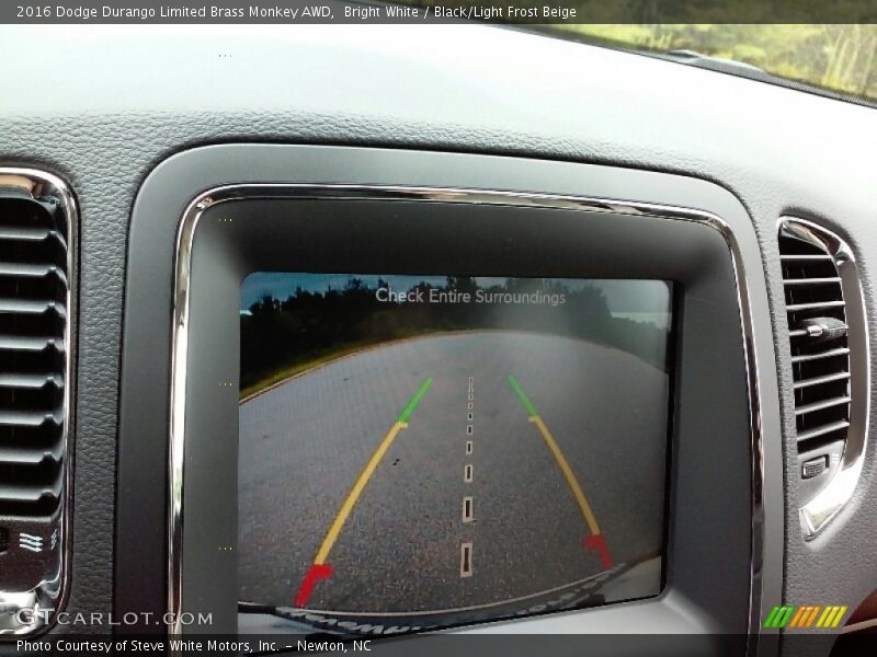 Bright White / Black/Light Frost Beige 2016 Dodge Durango Limited Brass Monkey AWD