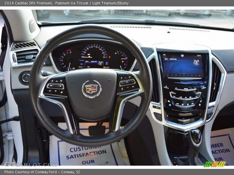 Platinum Ice Tricoat / Light Titanium/Ebony 2014 Cadillac SRX Premium