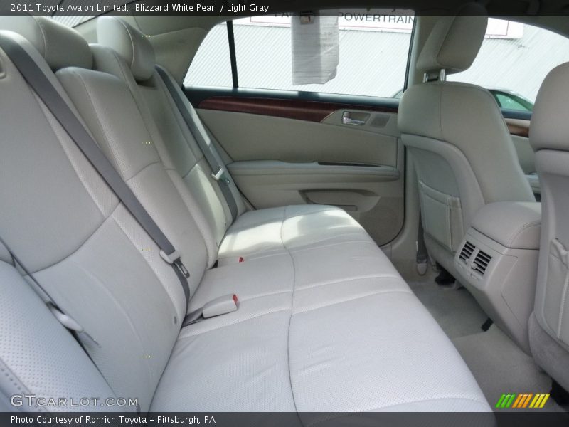 Blizzard White Pearl / Light Gray 2011 Toyota Avalon Limited