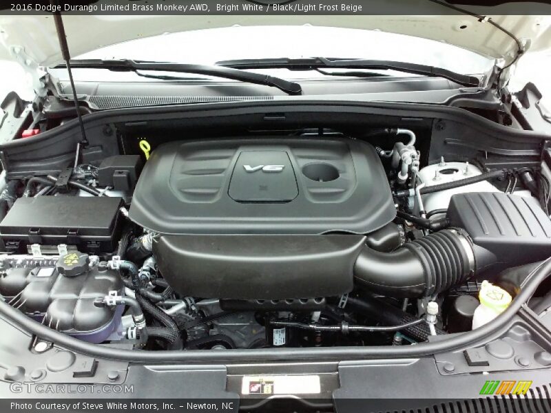 Bright White / Black/Light Frost Beige 2016 Dodge Durango Limited Brass Monkey AWD
