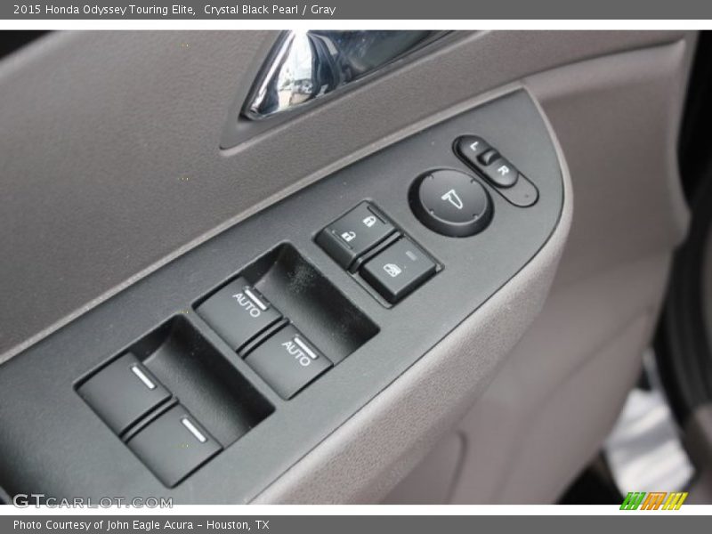 Crystal Black Pearl / Gray 2015 Honda Odyssey Touring Elite