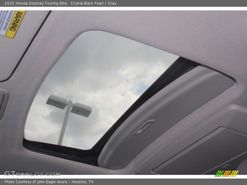 Crystal Black Pearl / Gray 2015 Honda Odyssey Touring Elite