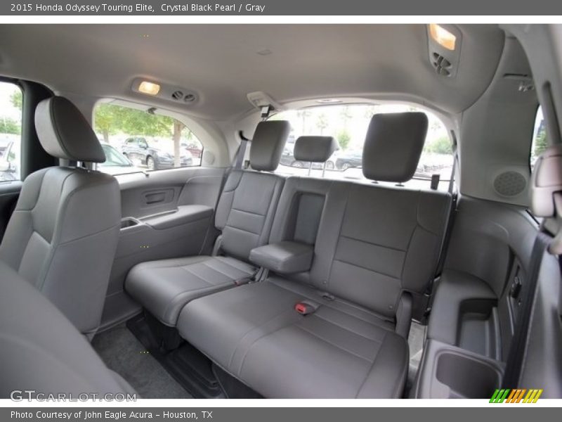 Crystal Black Pearl / Gray 2015 Honda Odyssey Touring Elite