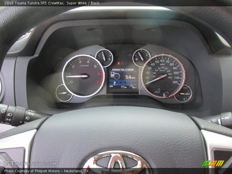 Super White / Black 2016 Toyota Tundra SR5 CrewMax