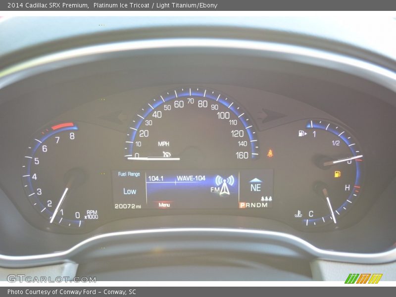 Platinum Ice Tricoat / Light Titanium/Ebony 2014 Cadillac SRX Premium