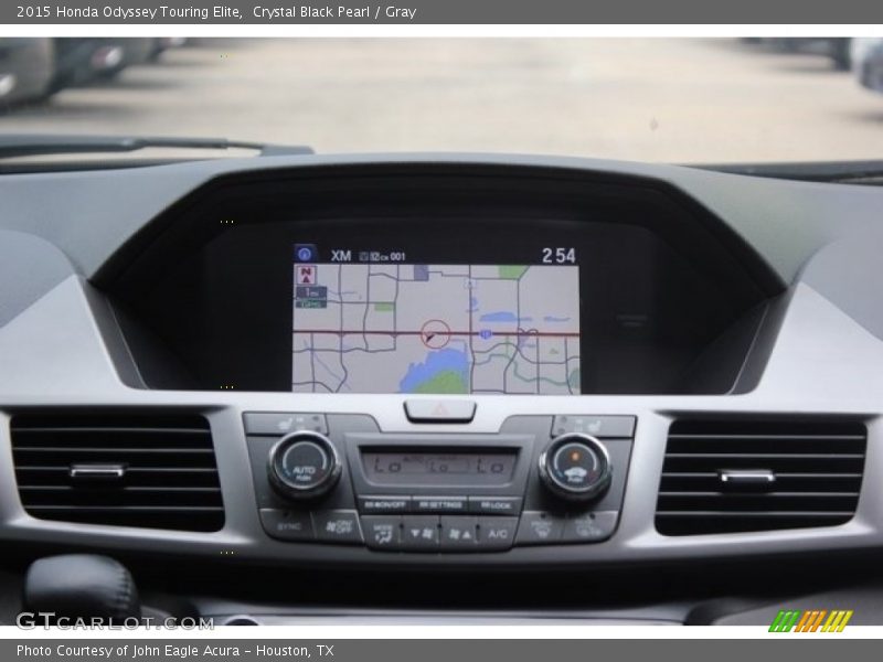 Crystal Black Pearl / Gray 2015 Honda Odyssey Touring Elite