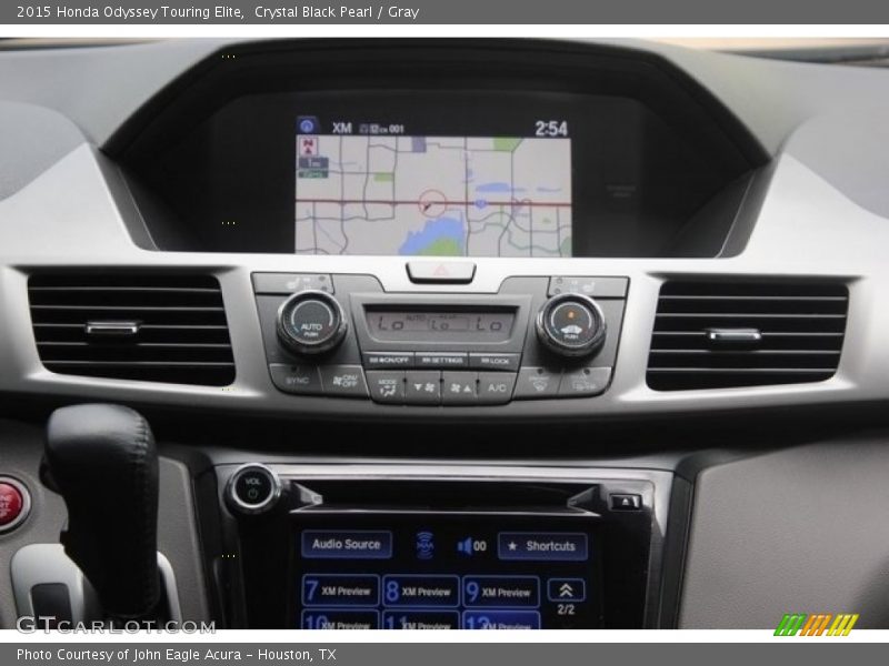 Crystal Black Pearl / Gray 2015 Honda Odyssey Touring Elite