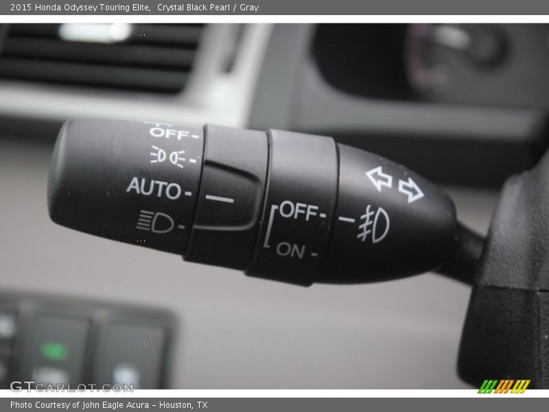 Crystal Black Pearl / Gray 2015 Honda Odyssey Touring Elite
