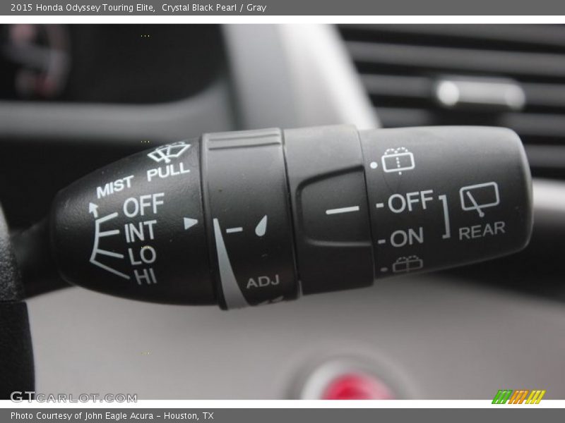 Crystal Black Pearl / Gray 2015 Honda Odyssey Touring Elite