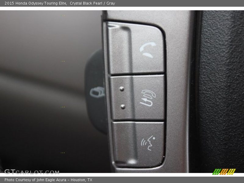 Crystal Black Pearl / Gray 2015 Honda Odyssey Touring Elite