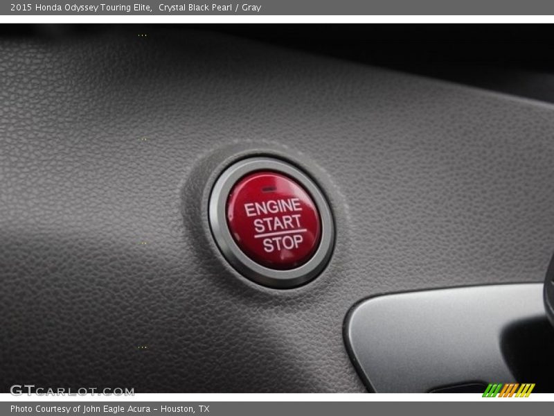 Crystal Black Pearl / Gray 2015 Honda Odyssey Touring Elite