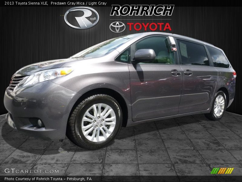 Predawn Gray Mica / Light Gray 2013 Toyota Sienna XLE