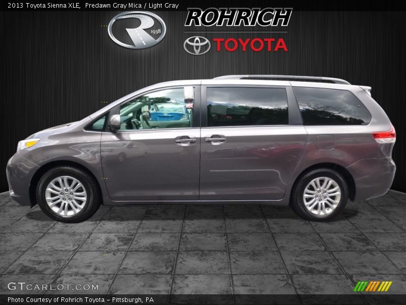 Predawn Gray Mica / Light Gray 2013 Toyota Sienna XLE